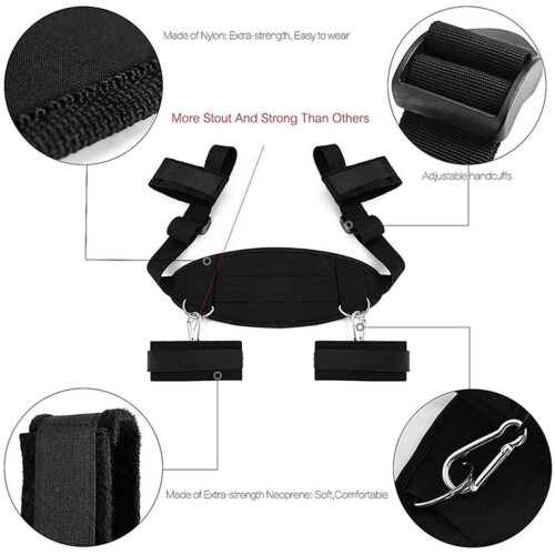 Woman's Bed Tied Str¨¢ps Bedroom Cuffs Set 2