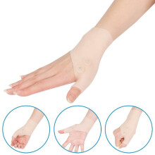 Wrist and Thumb Support (2Pair) - Magnetic Therapy Silicone Gel Glove Protector for Carpal Tunnel, Hand Tendonitis, Typing, Arthritis, Osteoarthritis