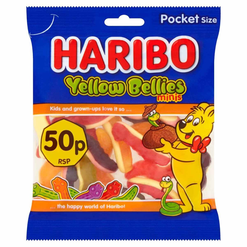 HARIBO YellowBellies 1.4kg, Bulk Sweets, 20 packs x 70g