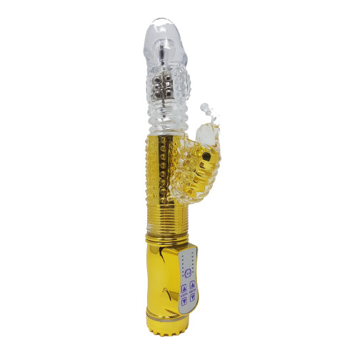 Rotating "Rabbit" Vibrator (Gold) XL