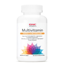 GNC Women's Energy &amp; Metabolism Multivitamín, 180 tabliet