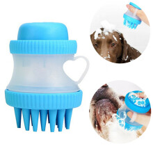 Pet Dog Cat Grooming Brush Bath Cleaner Soothing Massage Rubber Comb