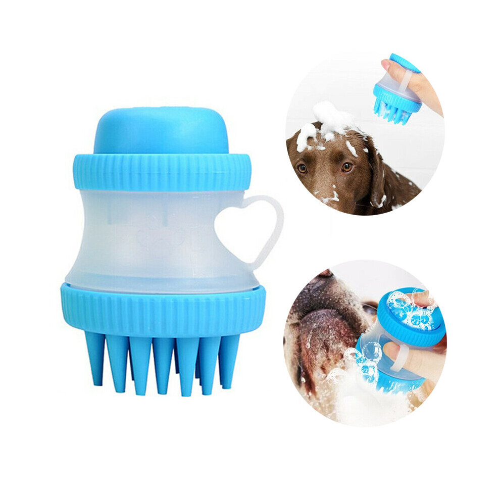 Pet Dog Cat Grooming Brush Bath Cleaner Soothing Massage Rubber Comb