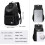 (Blue) Unisex Waterproof Rucksack With USB Charging Port 2