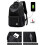 (Red) Unisex Waterproof Rucksack With USB Charging Port 5