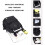 (Black) Unisex Waterproof Rucksack With USB Charging Port 4