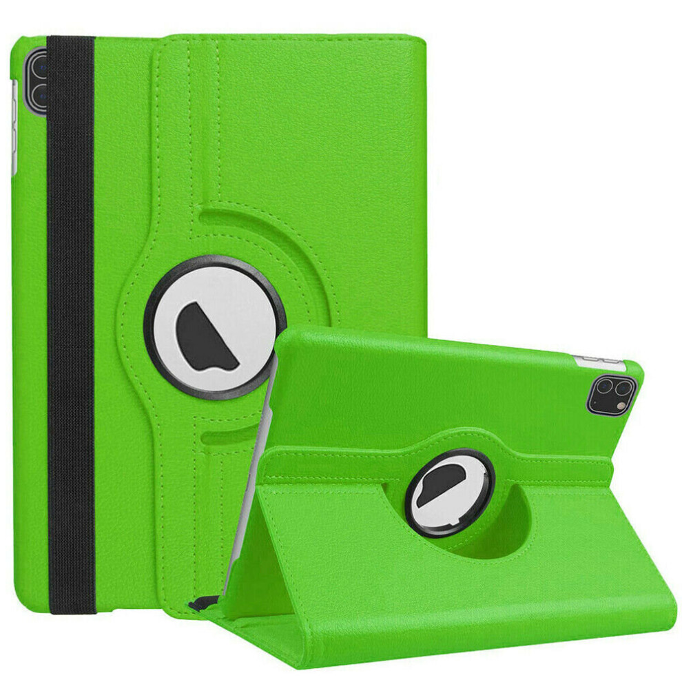 (For iPad Pro 12.9 1st Gen 2016, Green) iPad Case Pro 12.9 1st & 2nd 4th Gen PU Leather 360 Rotating Cover