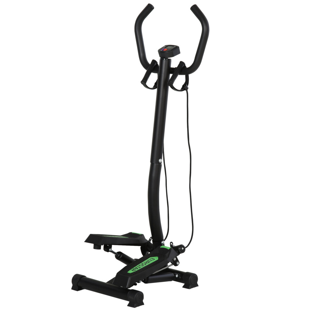 HOMCOM Free-Standing Exercise Stepper With Resistance Bands