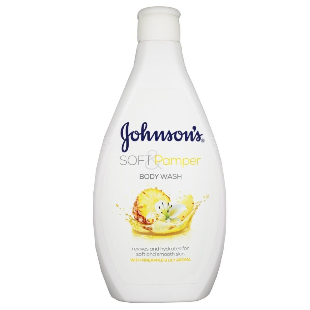 Johnson's Body Wash Soft & Pamper with Pineapple & Lilly Aroma 400ml