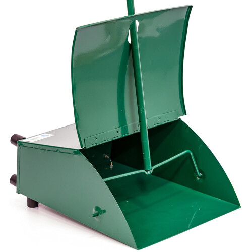 Metal Long Handled Dustpan Strong Dust Pan with Long Handles Ideal for