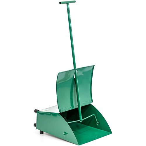 Metal Long Handled Dustpan Strong Dust Pan with Long Handles Ideal for