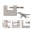 Steel 95mm Heavy Duty Padlock | High Security Container Lock 10