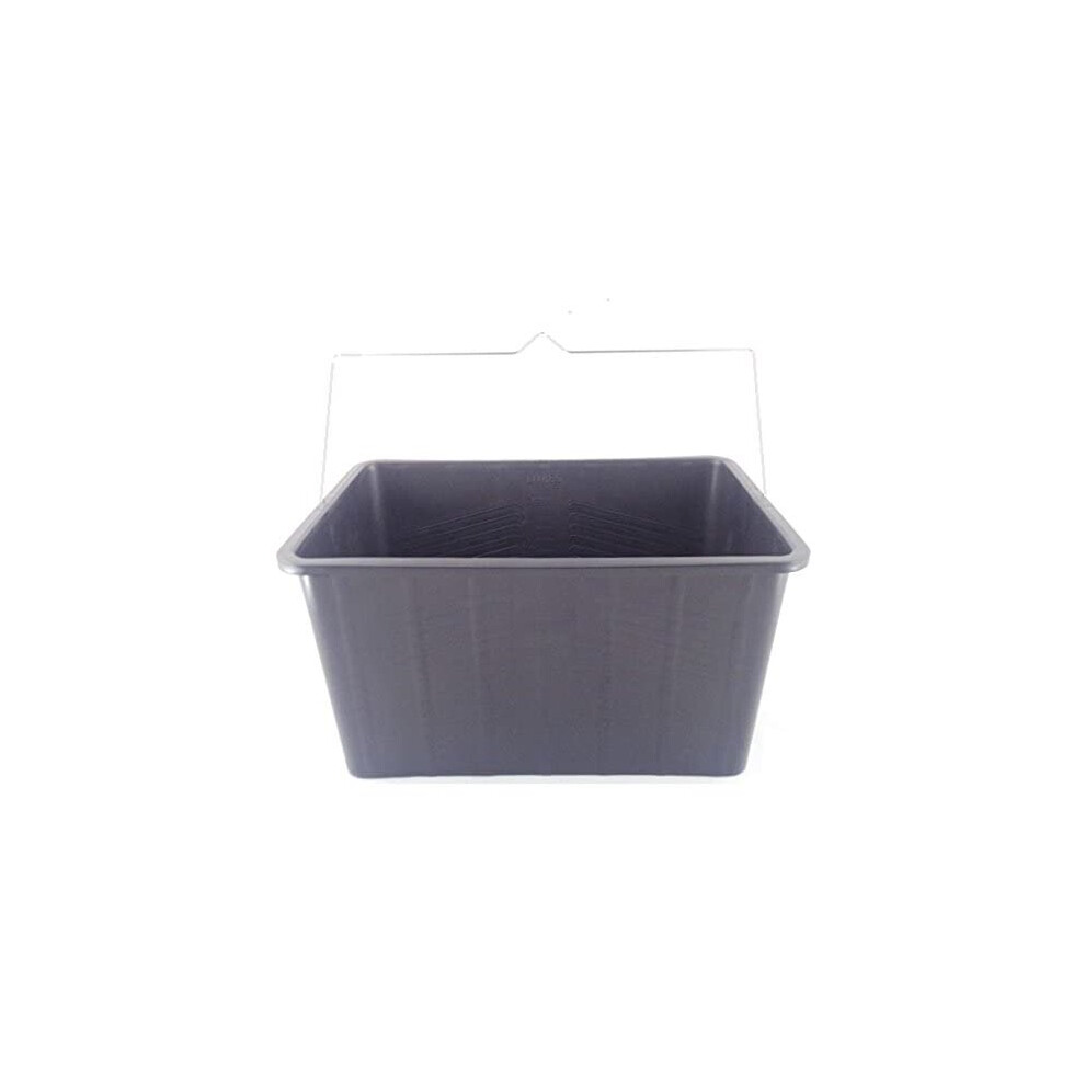 Pro Paint Bucket 15 Litre Capacity Skuttle Black Oblong Bucket Bowl with Metal Handle-image-OPC-P65PDVK-NEW