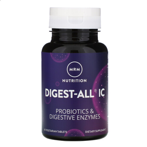 MRM Nutrition, Digest-All IC, 60 Comprimés Végétariens