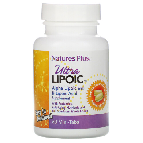 NaturesPlus, Ultra Lipoïque, 60 Mini-Compressés