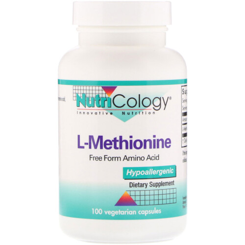 Nutricology, L-Méthionine, 100 Capsules Végétariennes