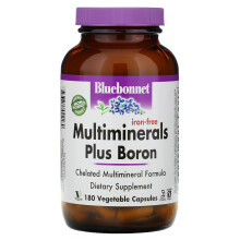 Bluebonnet Nutrition, Multiminéraux & Bore, Sans Fer, 180 Gélules Végétales