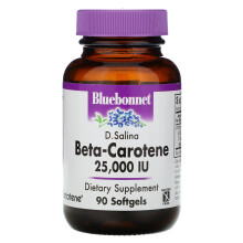 Bluebonnet Nutrition, D. Salina, Beta-Carotin, 7.500 mcg (25.000 IE), 90 Softgels