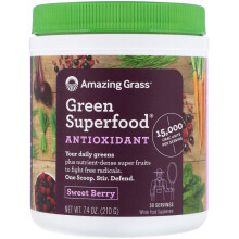 Amazing Grass, Green Blend Antioxidant, Süße Beere, 7,4 oz (210 g)