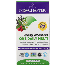 New Chapter, Multivitamine Quotidienne pour Toute Femme, 96 Comprimés Végétariens