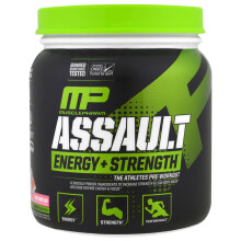 MusclePharm, Assault Energy + Strength, Pré-Entraînement, Pastèque, 12,1 oz (344 g)