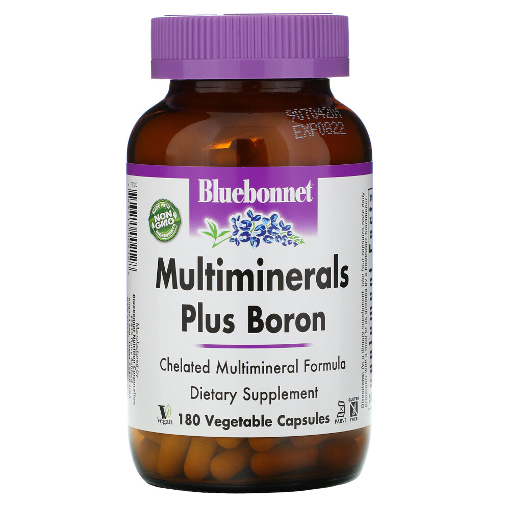Bluebonnet Nutrition , Multiminerals, Plus Boron, 180 Vcaps