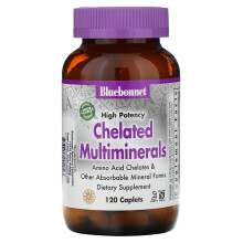 Bluebonnet Nutrition, Multiminéraux Chélatés, 120 Comprimés