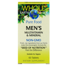 Natural Factors, Whole Earth & Sea, Männer-Multivitamin & Mineralien, 60 Tabletten