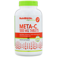 NutriBiotic, Immunität, Meta-C, 1.000 mg, 250 vegane Tabletten
