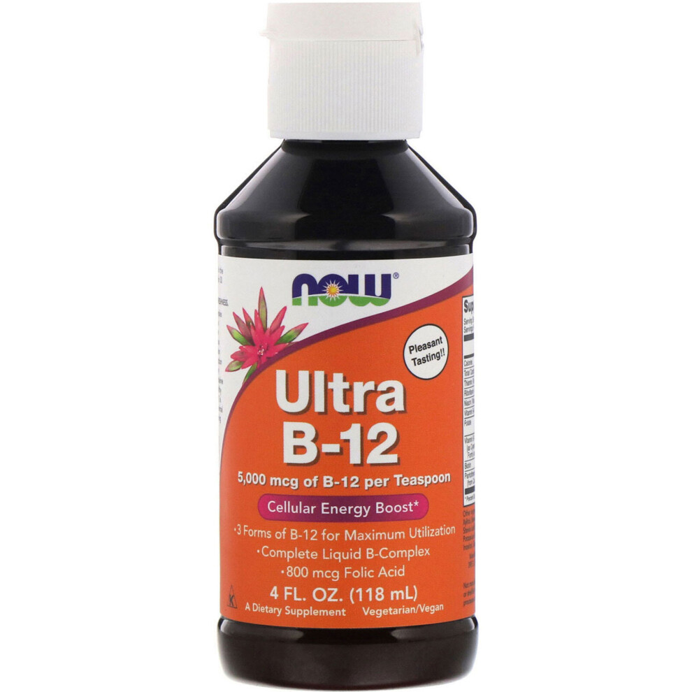 Now Foods , Ultra B-12, 5,000 Mcg, 4 Fl Oz (118 Ml)