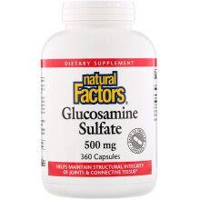 Natural Factors, Glucosaminsulfat, 500 mg, 360 Kapseln