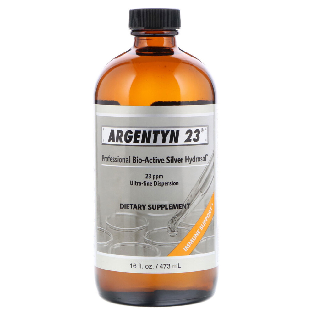 Sovereign Silver , Argentyn 23 Professional Bio-Active Silver Hydrosol, 16 Fl Oz (473 Ml)