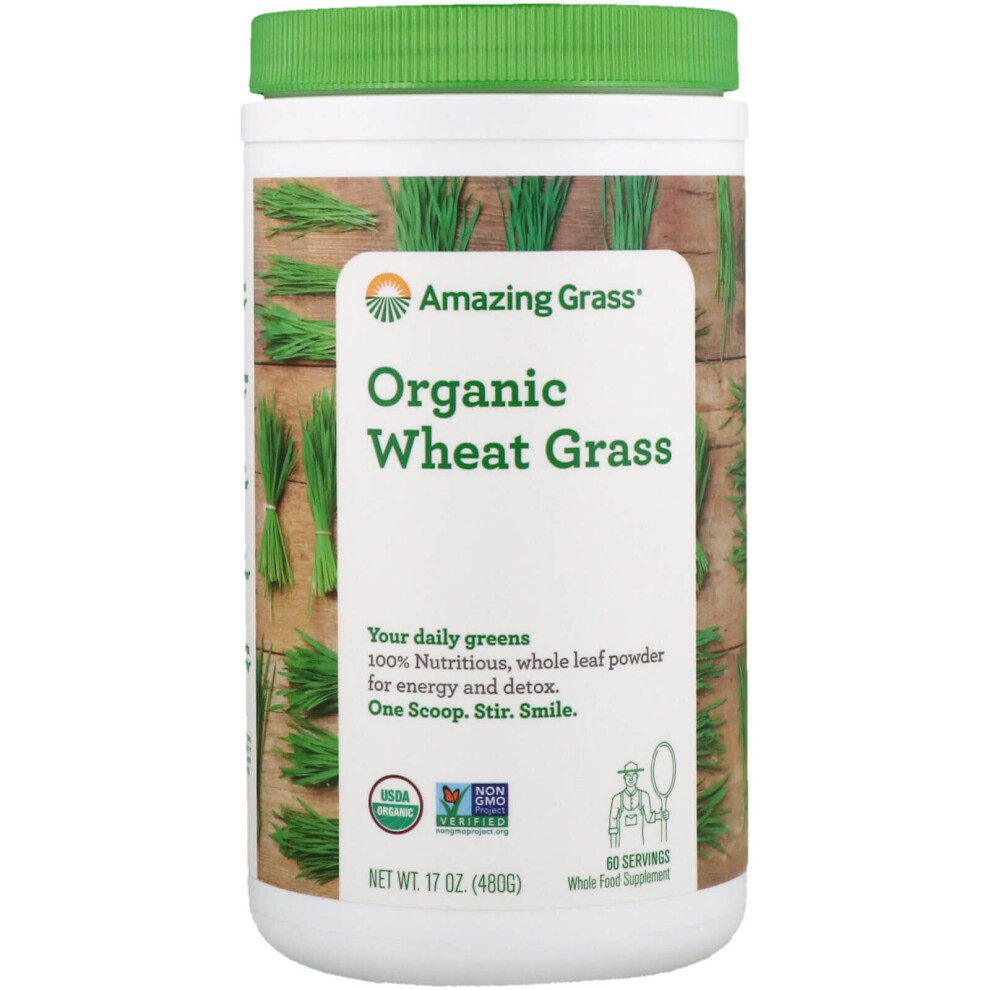 Amazing Grass , Organic Wheat Grass, 17 Oz (480 G)