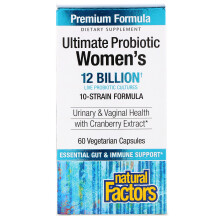 Natural Factors, Probiotique Ultime Femmes Tous les Jours, 12 Milliards, 60 Capsules Végétariennes