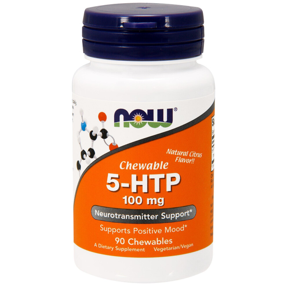 Now Foods 5-Htp, 100Mg (Chewable) - 90 Chewables - Image 3