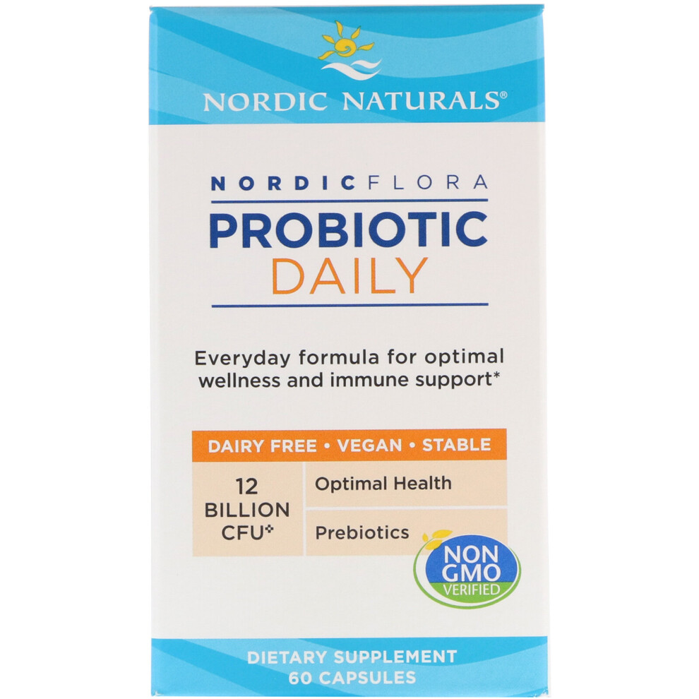 Nordic Naturals , Nordic Flora Probiotic Daily, 12 Billion Cfu, 60 Capsules