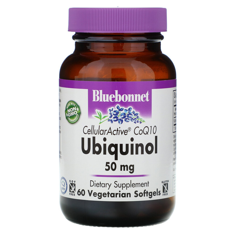 Bluebonnet Nutrition , Ubiquinol, Cellular Active Coq10, 50 Mg, 60 Vegetarian Capsules