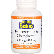 Natural Factors, Glucosamin & Chondroitin, 120 Kapseln