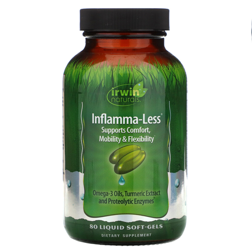 Irwin Naturals , Inflamma-Less, 80 Liquid Soft-Gels