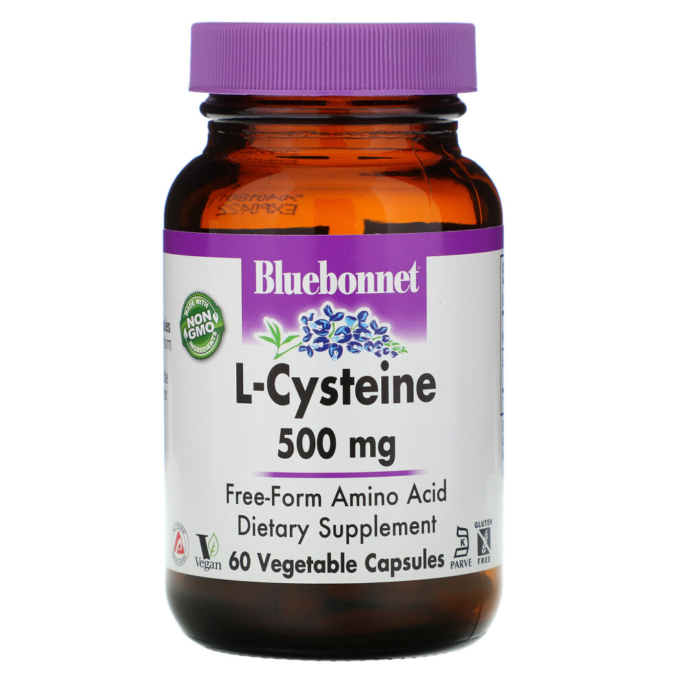 Bluebonnet Nutrition , L-Cysteine, 500 Mg, 60 Veggie Capsules