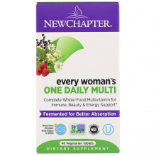 New Chapter, Every Woman's One Daily Multivitamin, 48 vegetarische Tabletten