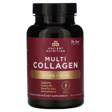Ancient Nutrition, Multi-Collagène, Beauté + Soutien du Sommeil, 90 Gélules