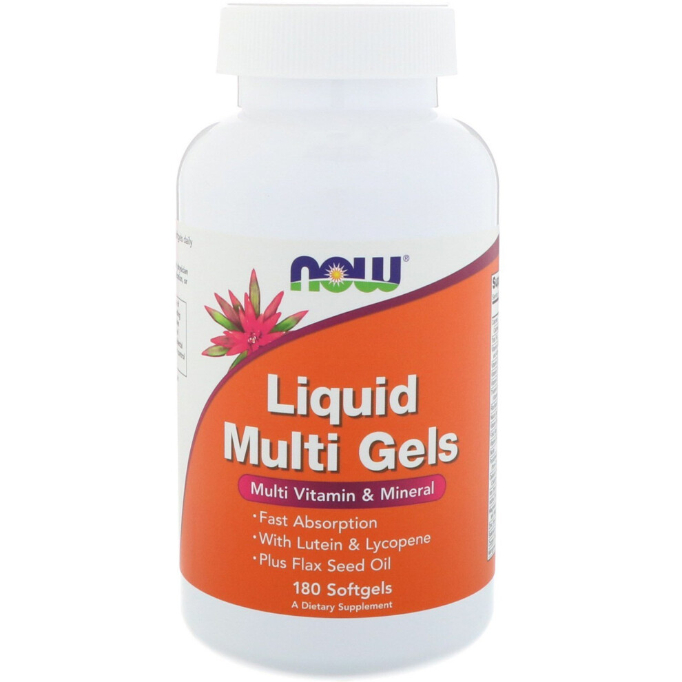 Now Foods, Liquid Multi Gels, 180 Softgels