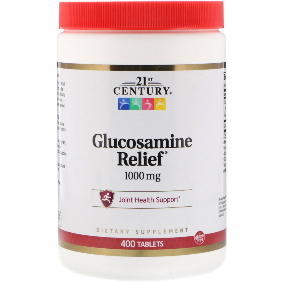 21St Century , Glucosamine Relief, 1,000 Mg, 400 Tablets