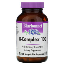 Bluebonnet Nutrition, B-Komplex 100, 100 Pflanzenkapseln
