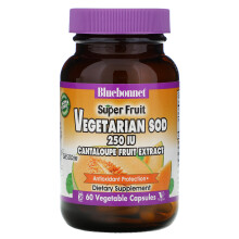 Bluebonnet Nutrition, Super Frucht, Vegetarisches SOD, Cantaloupe-Fruchtextrakt, 250 IE, 60 pflanzliche Kapseln