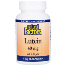 Natural Factors, Lutein, 40 mg, 60 Weichkapseln