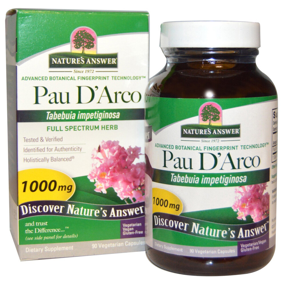Nature's Answer , Pau D'arco, 1,000 Mg, 90 Vegetarian Capsules