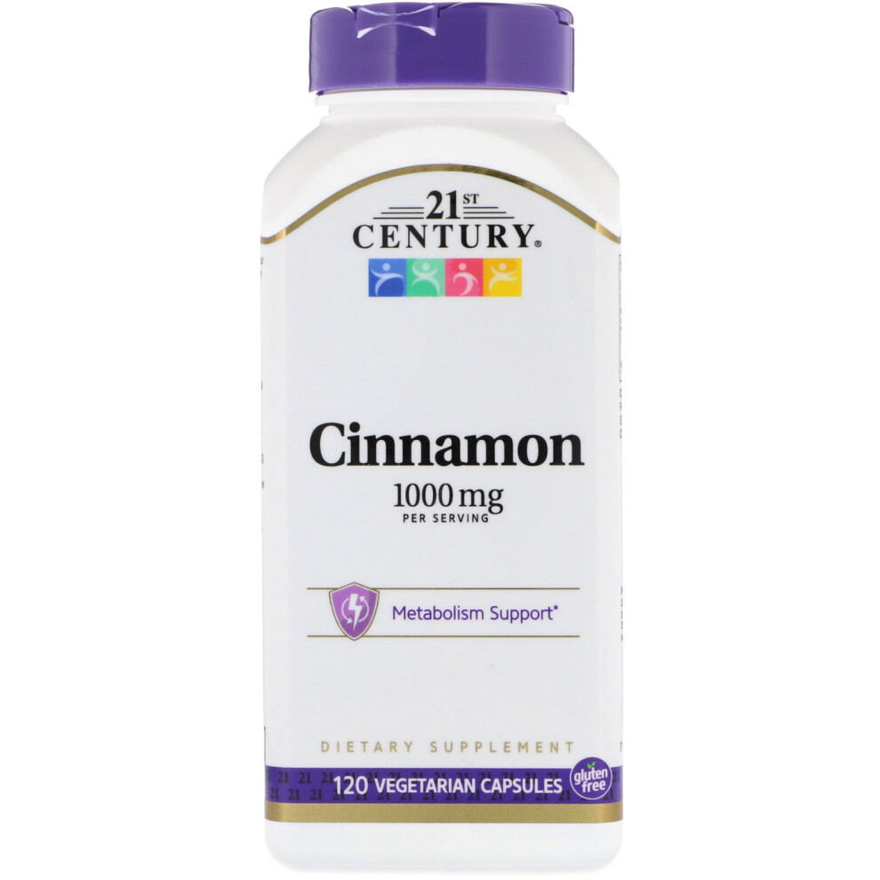 21St Century , Cinnamon, 1,000 Mg, 120 Vegetarian Capsules