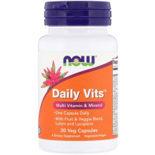 NOW Foods, Vits Quotidiens, 30 Capsules Végétales